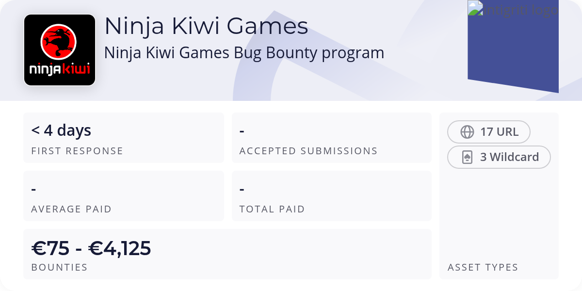 Ninja Kiwi Games Bug Bounty program - Bug Bounty Program - Intigriti